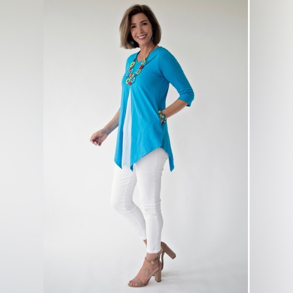 Aria Norma Tunic Blue - Picture 2 of 4